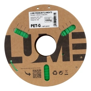 Rolă carton filament 3D Lume PET-G Light Green