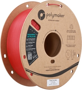 Rolă filament Polymaker HT-PLA-GF Power Tool Red 1kg