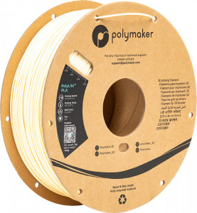 Filament POLYMAKER PolyLite PolyLite PLA Cream 1Kg