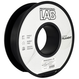 Filament Profesional Lab PLA Negru Mat 1kg pentru imprimare 3D - RepRapMania.ro