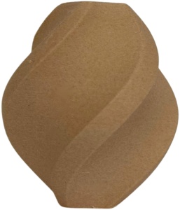 Model printat 3D din filament Profesional Lab PLA Wood, cu textură și finisaj asemănătoare lemnului