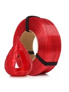 Obiect printat 3D cu filamentul PET-G Standard HS Red Transparent de la Rosa 3D, din oferta ReprapMania.