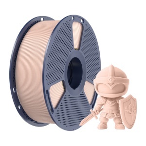 Detaliu cu bobinarea perfectă și fără noduri a filamentului Sunlu PLA+ Beige