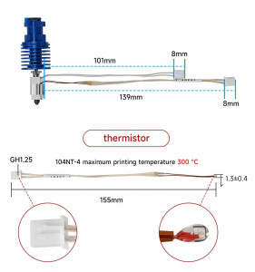 Kit hotend TZ-V6 2.0