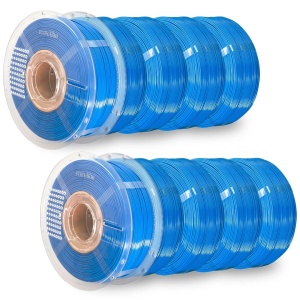 Pachet REFILL Azurefilm PETG Hyper Speed Blue 10kg+2 masterspool