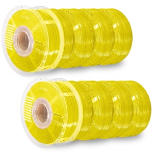 Pachet REFILL Azurefilm PETG Hyper Speed Yellow 10kg+2 masterspool