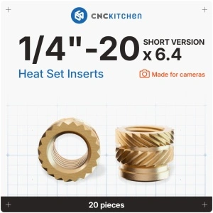 Piulite inserabile 1/4" 20x6.4 (versiunea scurta) 20buc