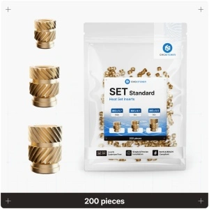 Piulite inserabile- set standard 200 bucati