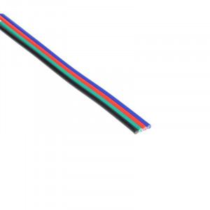 Cablu alimentare LED RGB cu 4 fire pachet 10 metri