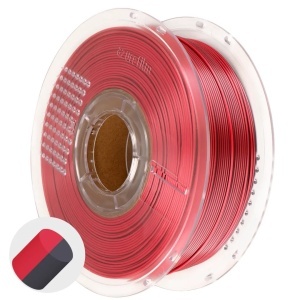 Filament AzureFilm PLA Silk Dual Color Crimson Steel 1kg
