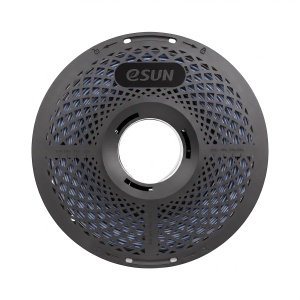 Detaliu filament eSUN PETG-Basic Grey, textură și culoare