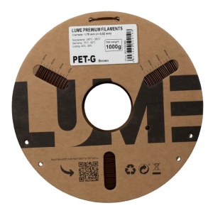 Detaliu înfășurare perfectă filament Lume PET-G Brown - Reprapmania