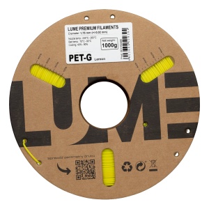 Rolă carton filament 3D Lume PET-G Lemon