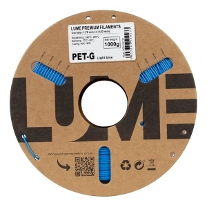 Rolă carton filament 3D Lume PET-G Light Blue