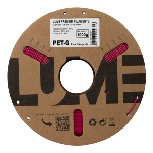 Rolă carton filament 3D Lume PET-G Pink / Magenta