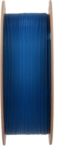 Rolă filament Polymaker HT-PLA-GF Blue văzută din profil