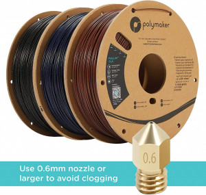 Filament POLYMAKER PolylLite PLA Galaxy Dark Red 1kg