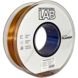 Filament Profesional Lab Silk PLA Tri Color Red Yellow Blue 1kg - vedere laterală - RepRapMania