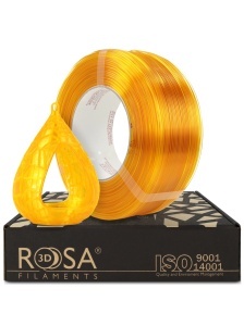 FILAMENT Rosa 3D ReFill PET-G Standard HS Transparent Yellow 1kg