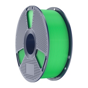 Piesa verde vibranta printata 3D cu Sunlu PLA+ 2.0 la calitate inalta