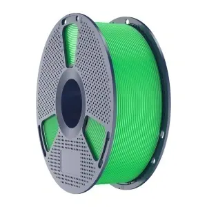 Piesa verde vibranta printata 3D cu Sunlu PLA+ 2.0 la calitate inalta
