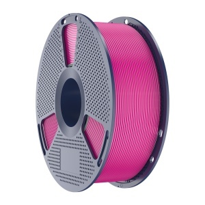 Piesa magenta vibranta printata 3D cu Sunlu PLA+ 2.0 la calitate inalta