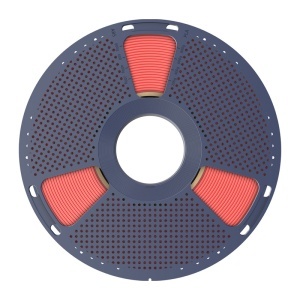 Piesă 3D printată cu filament Sunlu PLA+ Cherry Red, evidențiind finisajul neted și detaliile clare