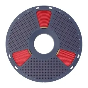 Piesă 3D printată cu filament Sunlu PLA+ Transparent Red, evidențiind finisajul neted și detaliile clare