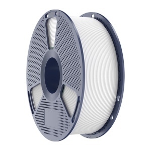 Filament Sunlu PLA+ 1kg White compatibil cu sisteme automate de tip AMS și imprimare la viteză mare