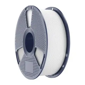Filament Sunlu PLA+ 1kg White compatibil cu sisteme automate de tip AMS și imprimare la viteză mare