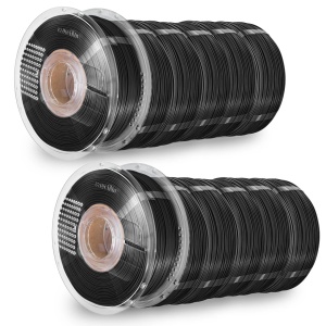 Pachet REFILL Azurefilm PLA Black 10kg+2 masterspool