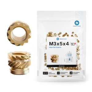 Piulite inserabile - M3x5x4 -Voron-pachet 100 bucati