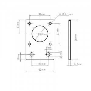 Placa montaj Nema 17