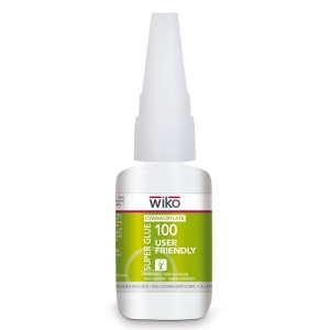 Wiko Super Glue 100 UF - adeziv cianoacrilat metal, plastic, polistiren, vâscozitate medie, flacon dozator 20g