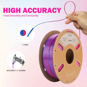 Filament ERYONE RED@BLUE SILK Dual-color PLA
