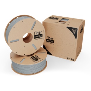 Filament Fiberlogy PLA FiberWORKS Gray 2x1kg