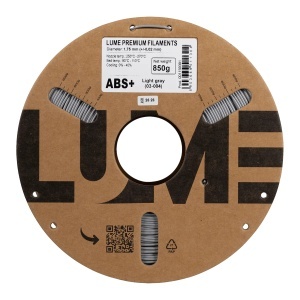 Filament ABS+ Lume High Speed 600mm/s Light Grey 0.85kg, rolă unghi 2
