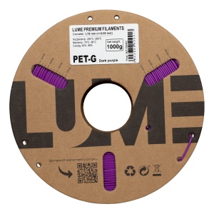 Rolă carton filament 3D Lume PET-G Dark Purple