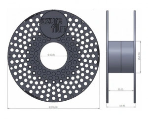 Filament PC ABS AzureFilm Black 1kg