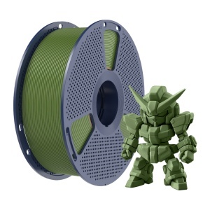 Detaliu textura filament Sunlu PLA+ 2.0 Olive Green disponibil la Reprapmania