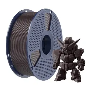 Detaliu textura filament Sunlu PLA+ 2.0 Roasted Chestnut disponibil la Reprapmania