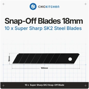 Lame Snap-Off pentru Cutter 18mm - Pachet 10 Bucăți
