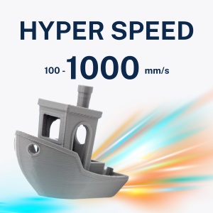 AzureFilm PETG Hyper Speed Black - viteza printare 100-1000mm/s reprapmania