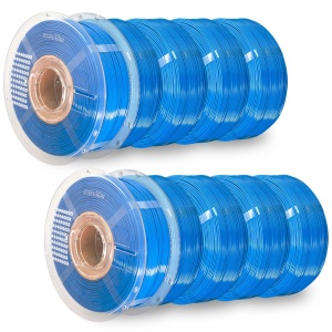 Pachet REFILL Azurefilm PETG Hyper Speed Blue 10kg+2 masterspool