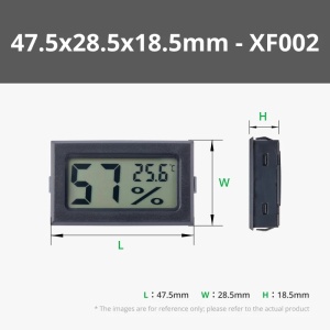 Termometru si higrometru digital cu ecran LCD model rectangular