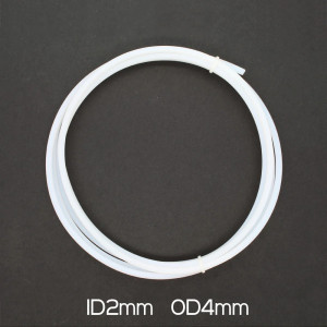 Tub PTFE 2x4mm alb-2metri