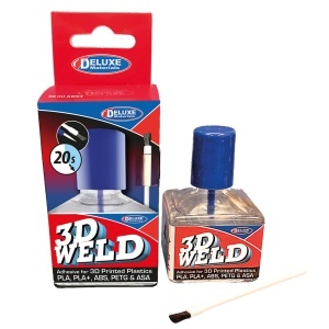 Deluxe Materials 3D Weld - adeziv lichid sudură pentru plastic ABS și stiren, 40 ml
