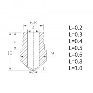 Duza alama 0.3 mm MK10