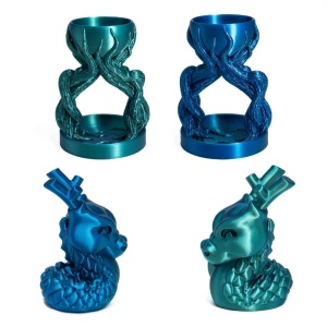 Filament AzureFilm PLA Silk Dual Color Emerald Surf 1kg