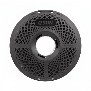 Detaliu filament eSUN PETG-Basic Black, textură și culoare